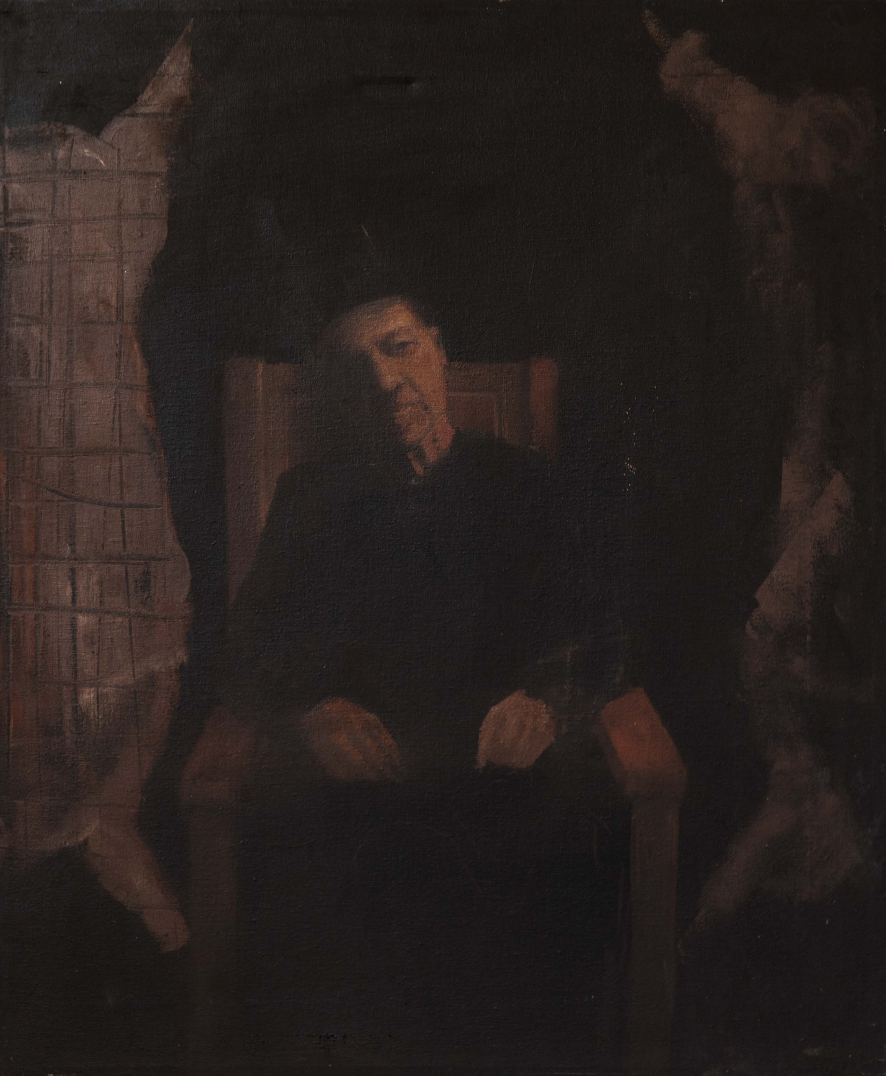 Pensativo en la tenería